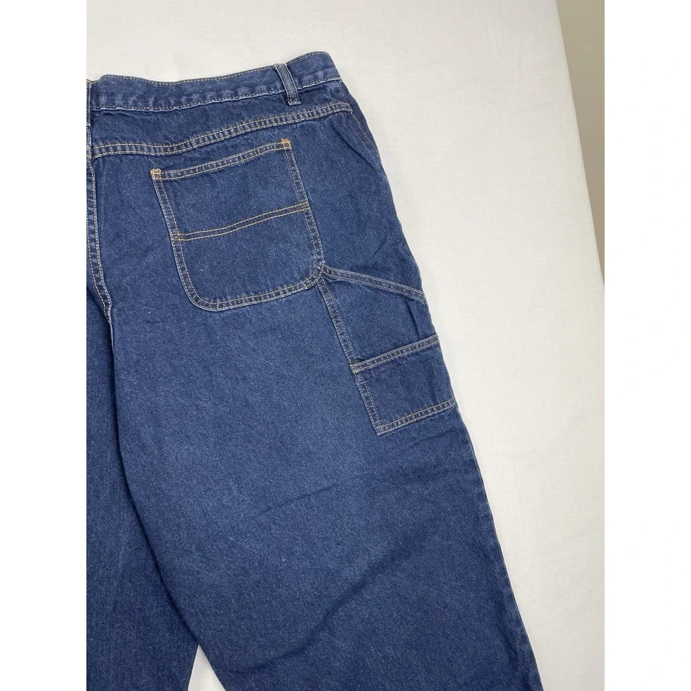 Venezia Womens Pluz Size Jeans Carpenter Wide Leg size‎ 24WP Dark Denim